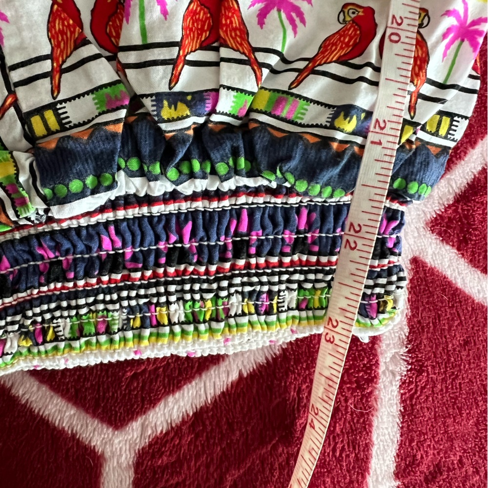 EUC Mara Hoffman Parrot Print Crop Pants Small - Picture 10 of 10
